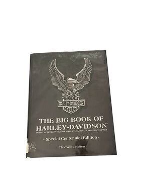 Harley-Davidson Black Cover Book with Silver Logo
